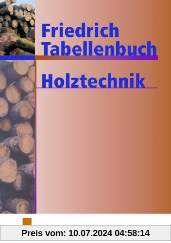 Friedrich Tabellenbuch, Holztechnik